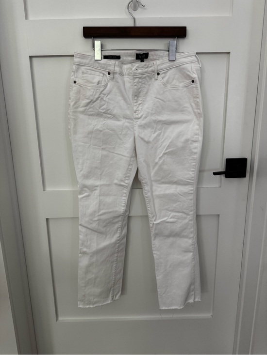 NYDJ Denim - NYDJ White Ankle Crop Straight Jeans
